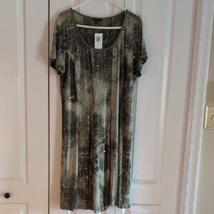Sami & Jo Sage Sequin Dress